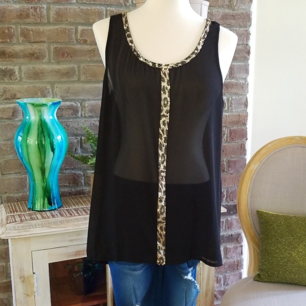 Daytrip Black Animal Print Tunic